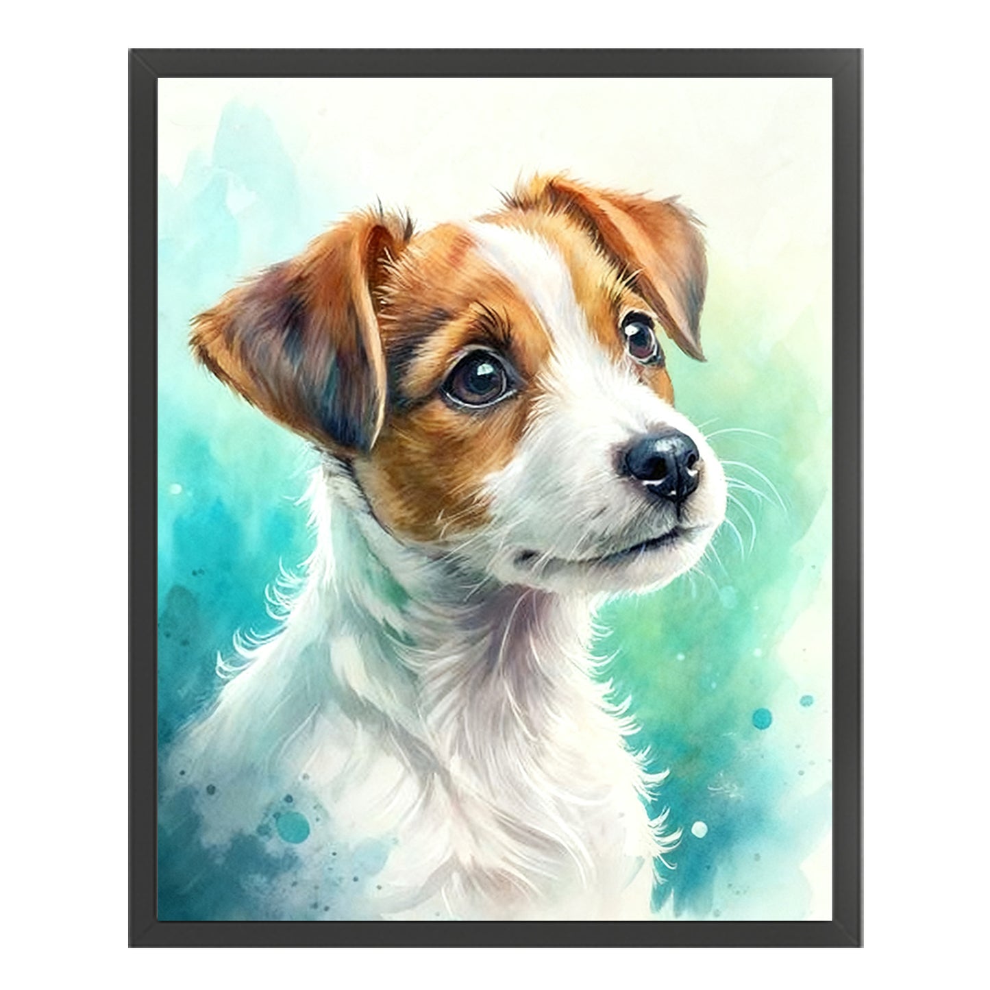 Jack Russell Terrier - Full 11CT Stamped Cross Stitch 40x50CM - Huacan