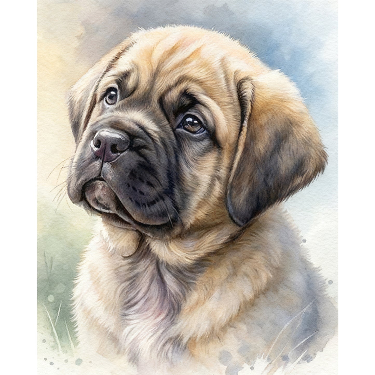 English Mastiff-Dog - Full 11CT Stamped Cross Stitch 40x50CM - Huacan