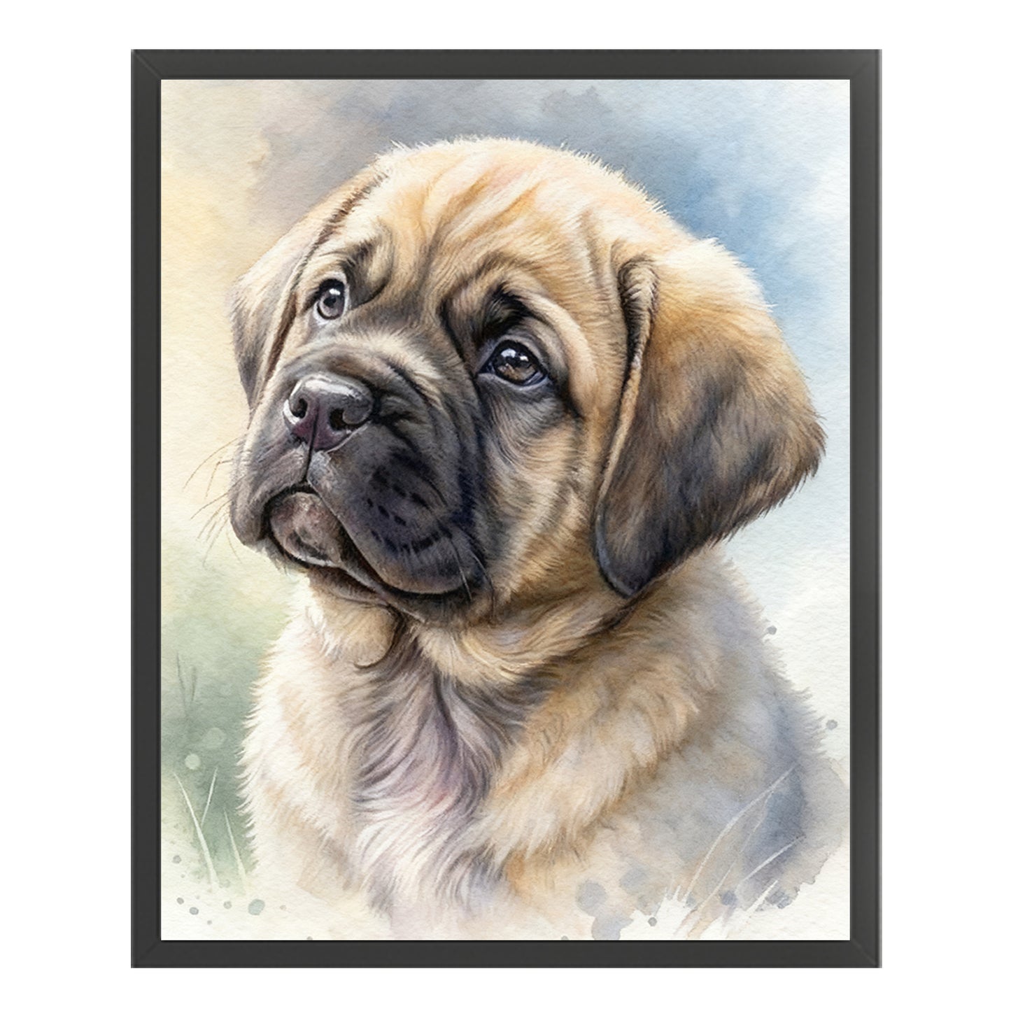 English Mastiff-Dog - Full 11CT Stamped Cross Stitch 40x50CM - Huacan