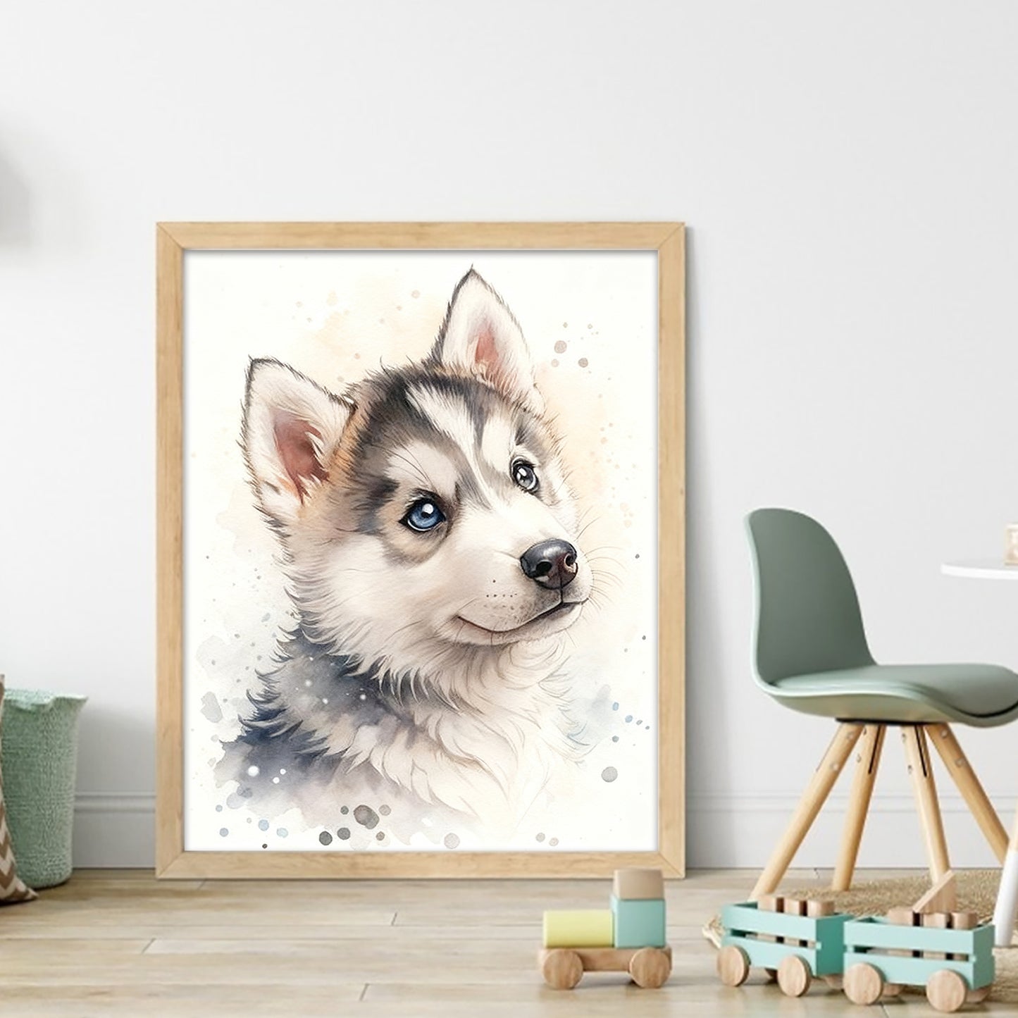 Husky-Dog - Full 11CT Stamped Cross Stitch 40x50CM - Huacan