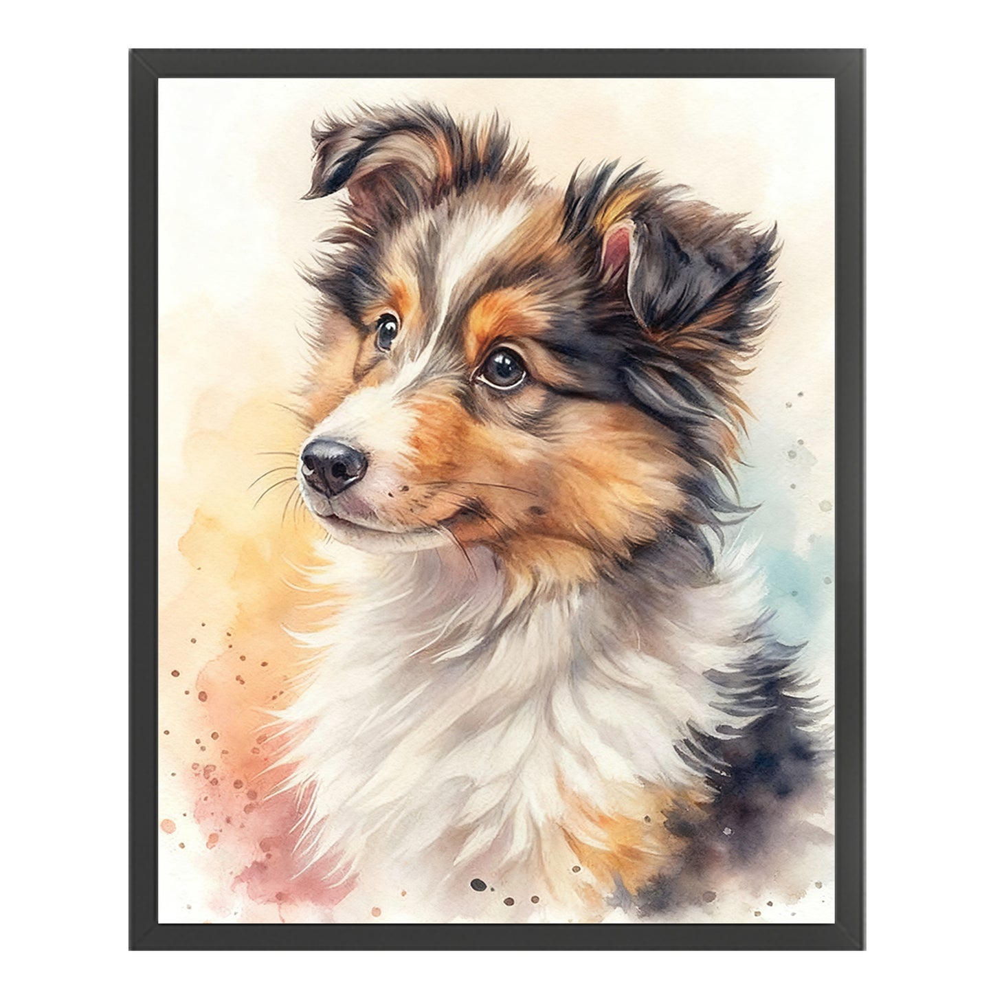 Shetland Sheepdog-Dog - Full 11CT Stamped Cross Stitch 40x50CM - Huacan