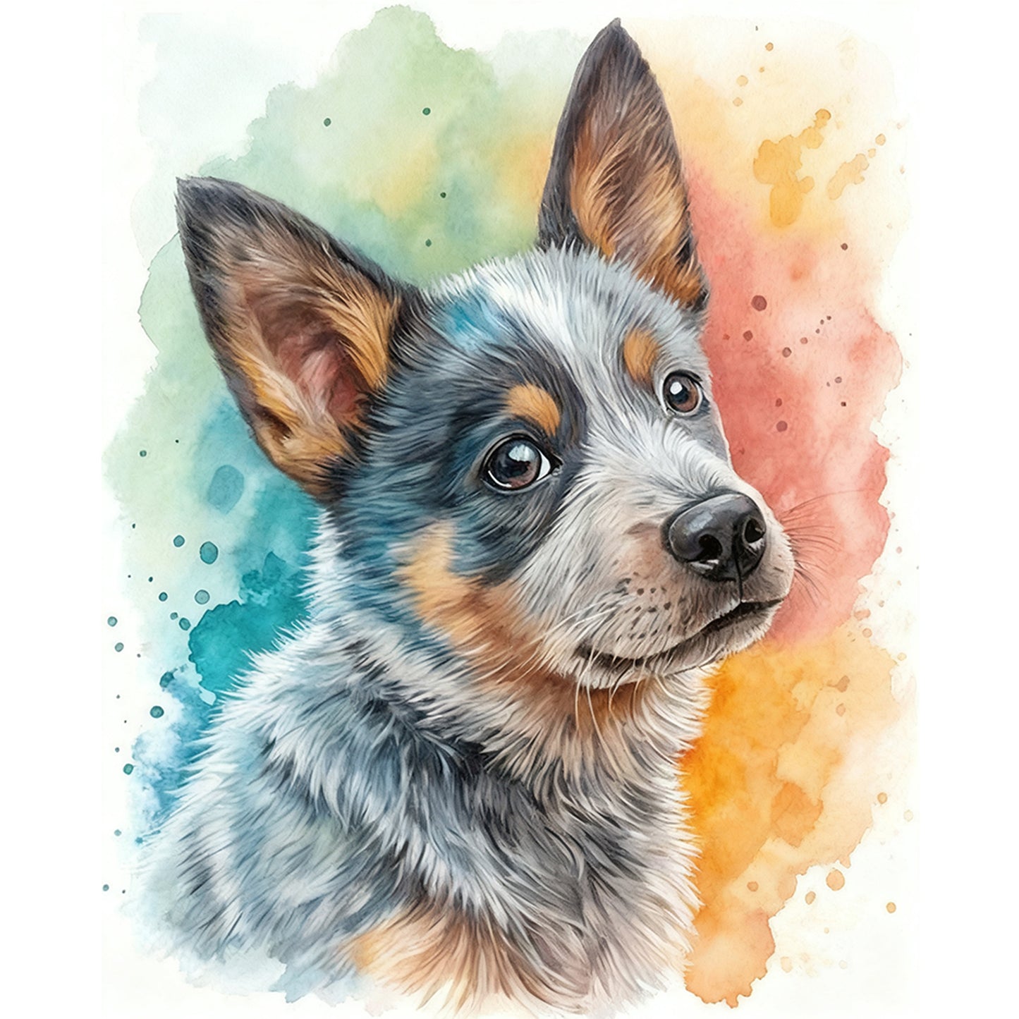 Australian Cattle Dog-Dog - Full 11CT Stamped Cross Stitch 40x50CM - Huacan