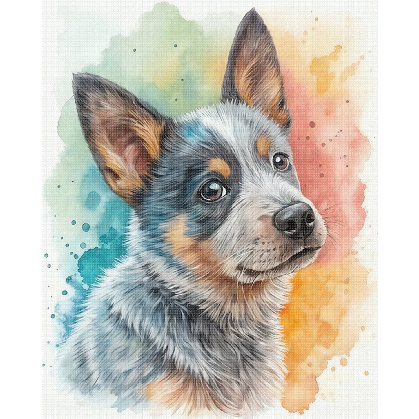 Australian Cattle Dog-Dog - Full 11CT Stamped Cross Stitch 40x50CM - Huacan