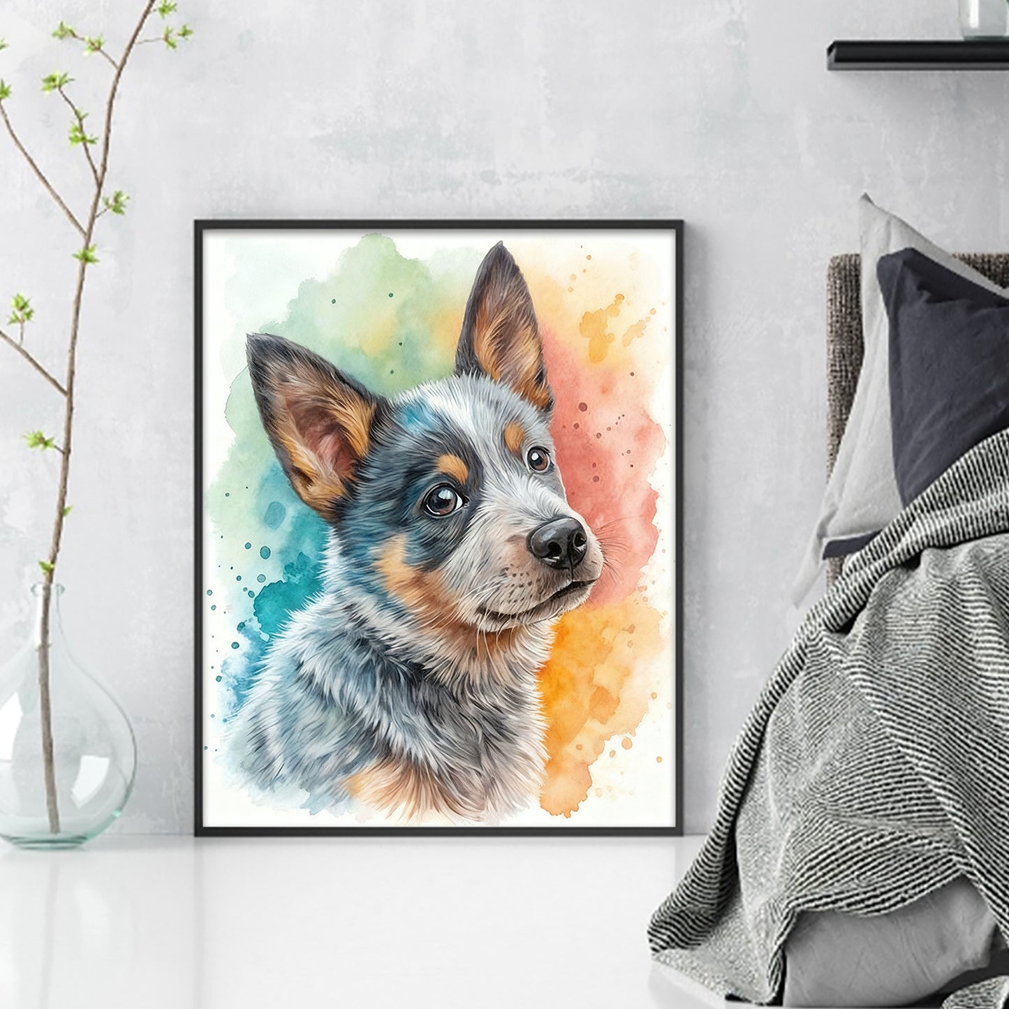 Australian Cattle Dog-Dog - Full 11CT Stamped Cross Stitch 40x50CM - Huacan