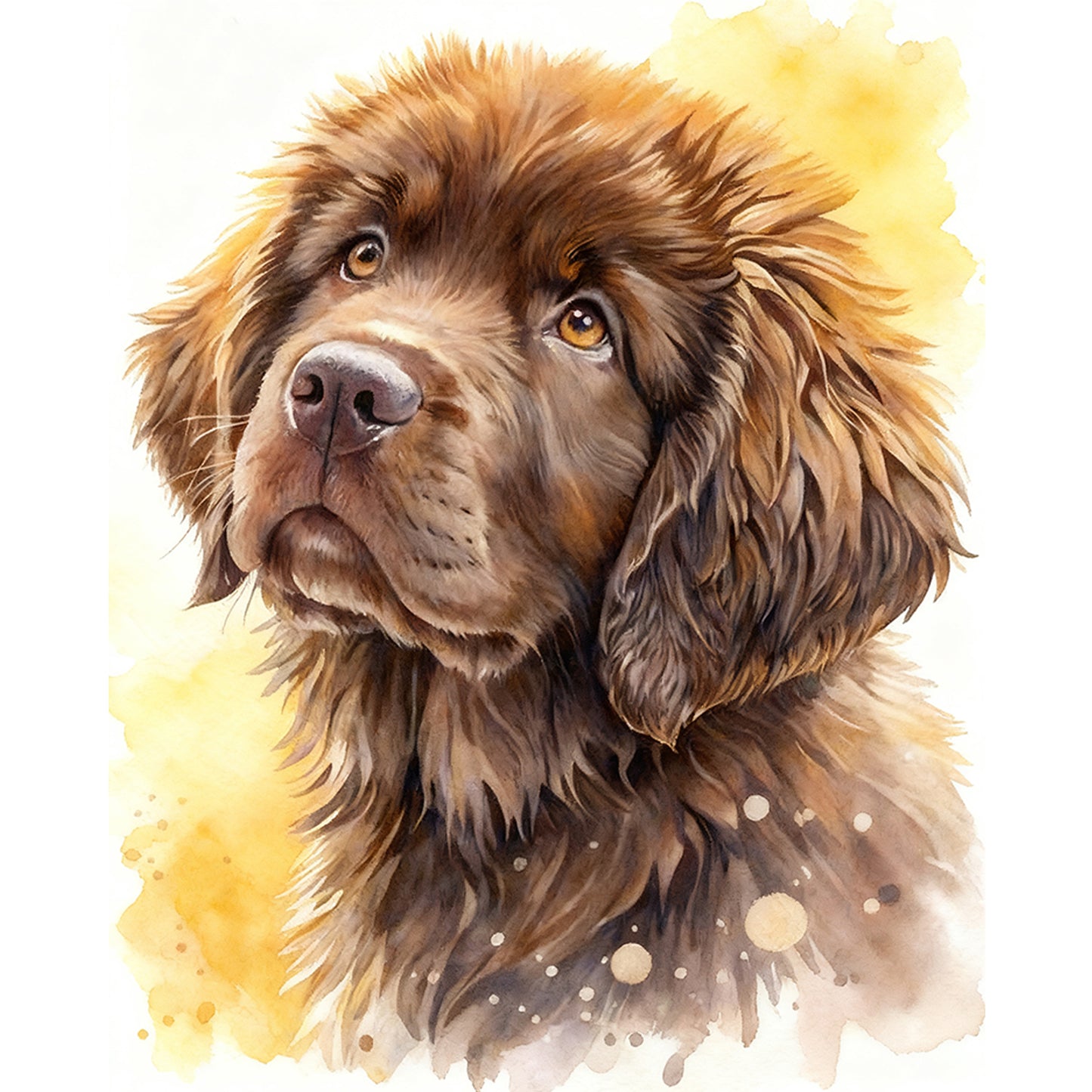 Newfoundland-Dog - Full 11CT Stamped Cross Stitch 40x50CM - Huacan