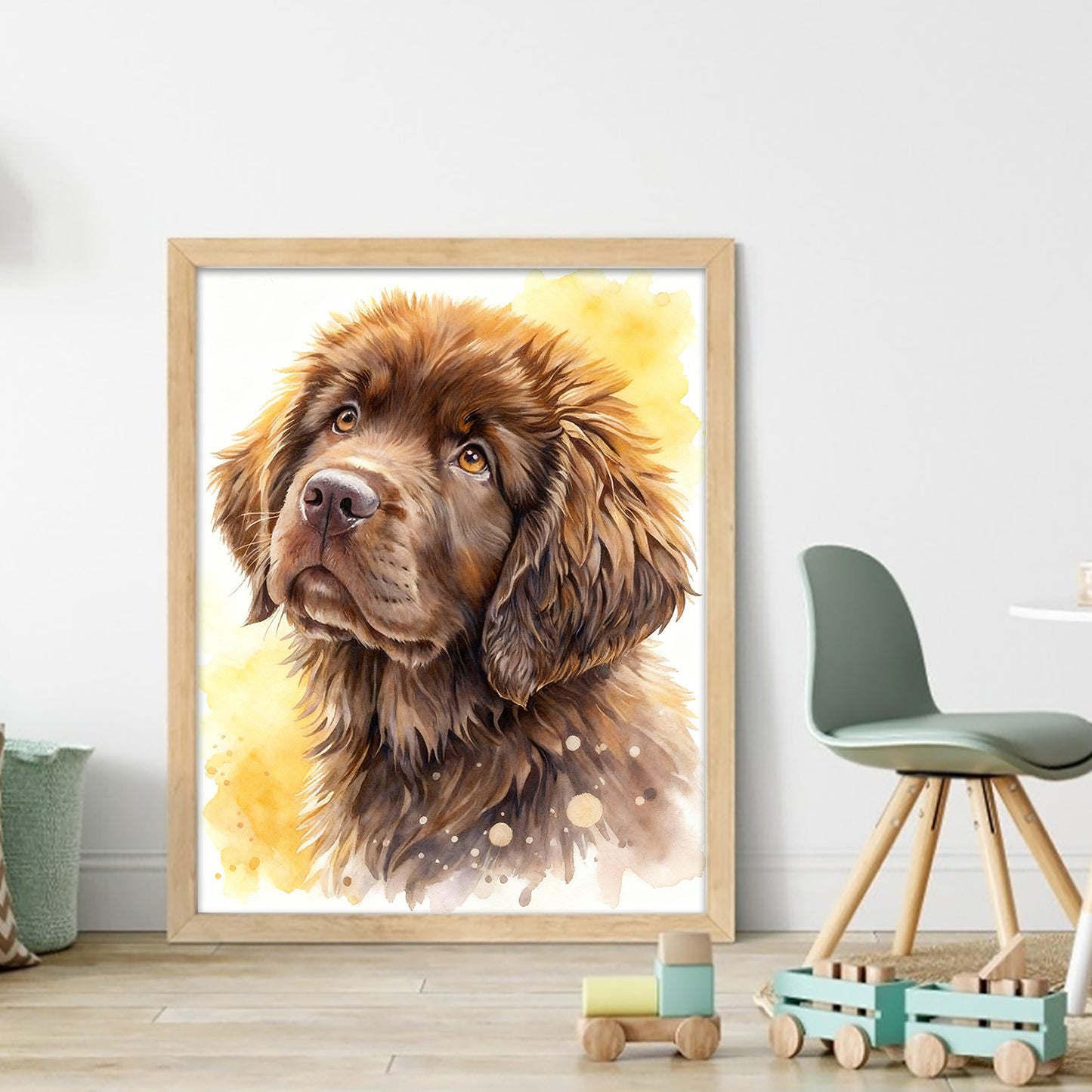 Newfoundland-Dog - Full 11CT Stamped Cross Stitch 40x50CM - Huacan