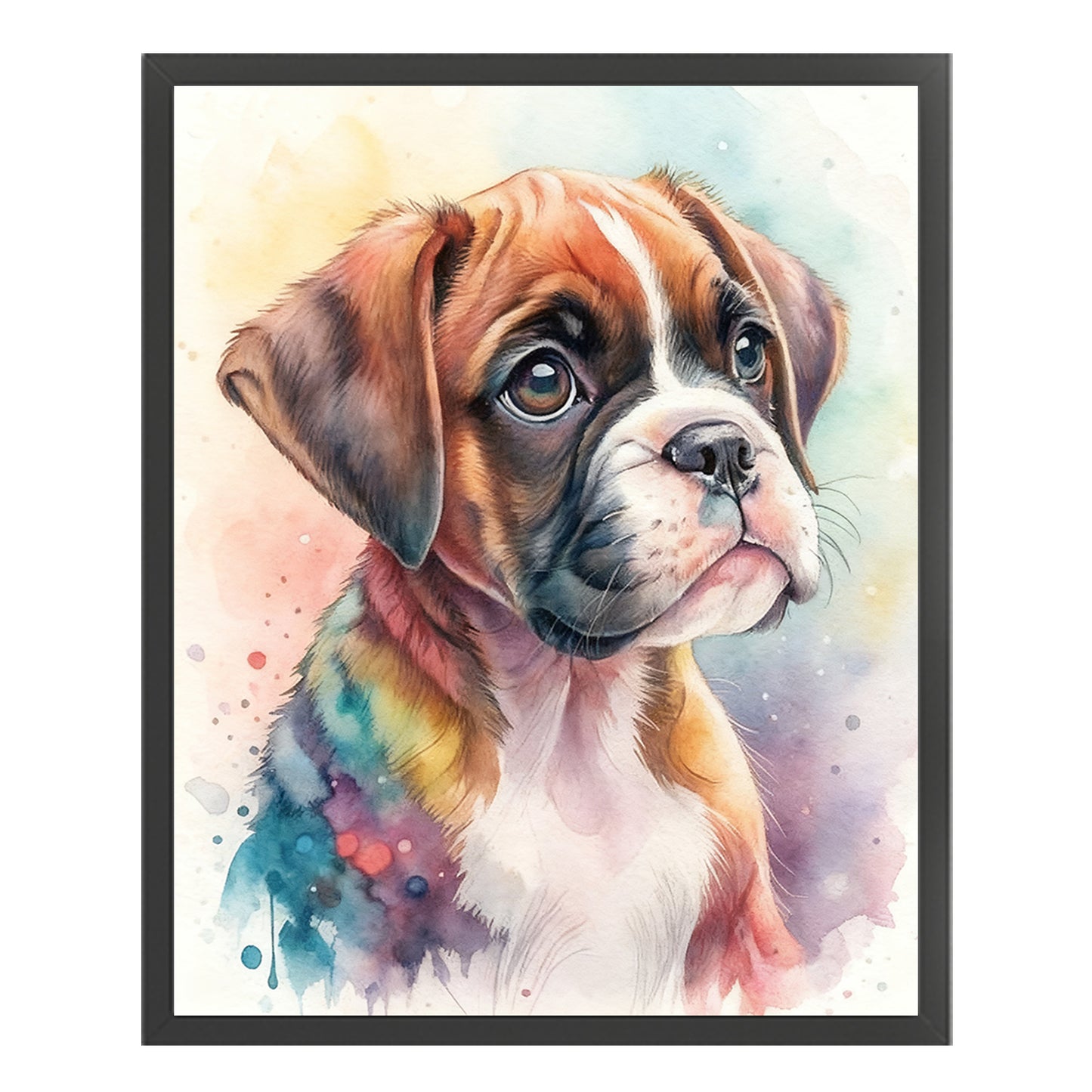 Boxer-Dog - Full 11CT Stamped Cross Stitch 40x50CM - Huacan