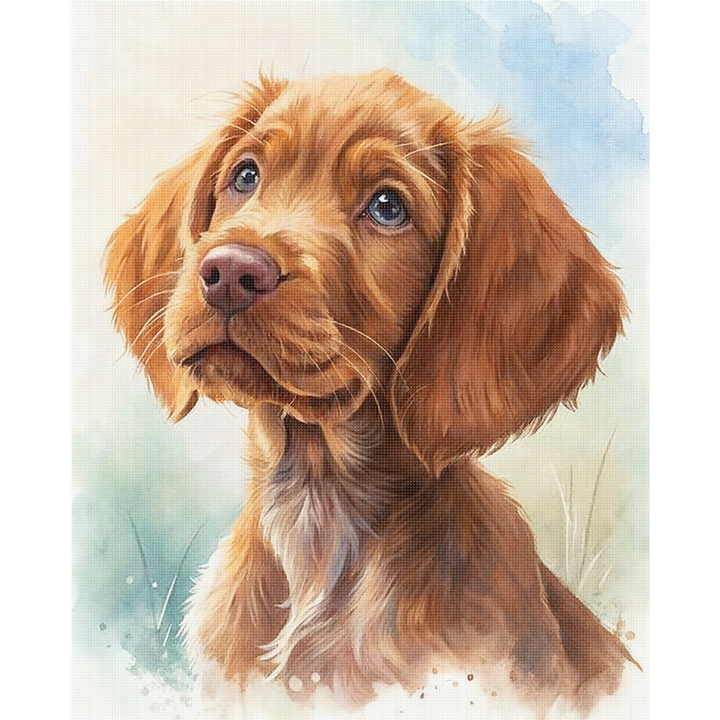 Irish Red Setter-Dog - Full 11CT Stamped Cross Stitch 40x50CM - Huacan