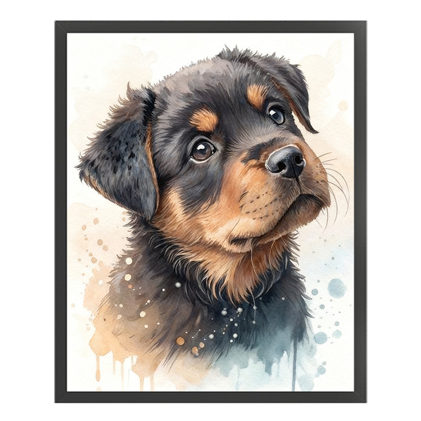 Rottweiler-Dog - Full 11CT Stamped Cross Stitch 40x50CM - Huacan