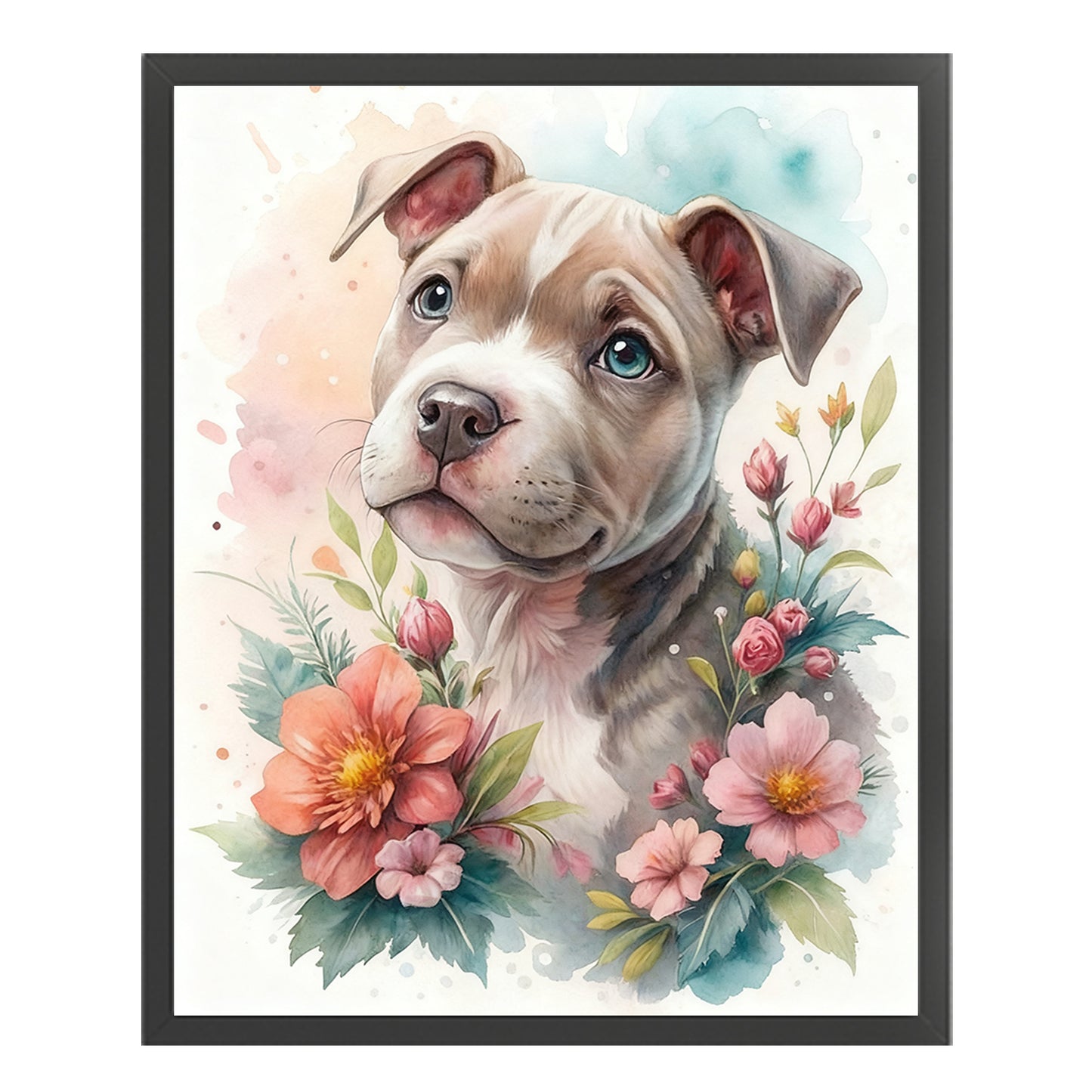 Bulldog-Dog - Full 11CT Stamped Cross Stitch 40x50CM - Huacan