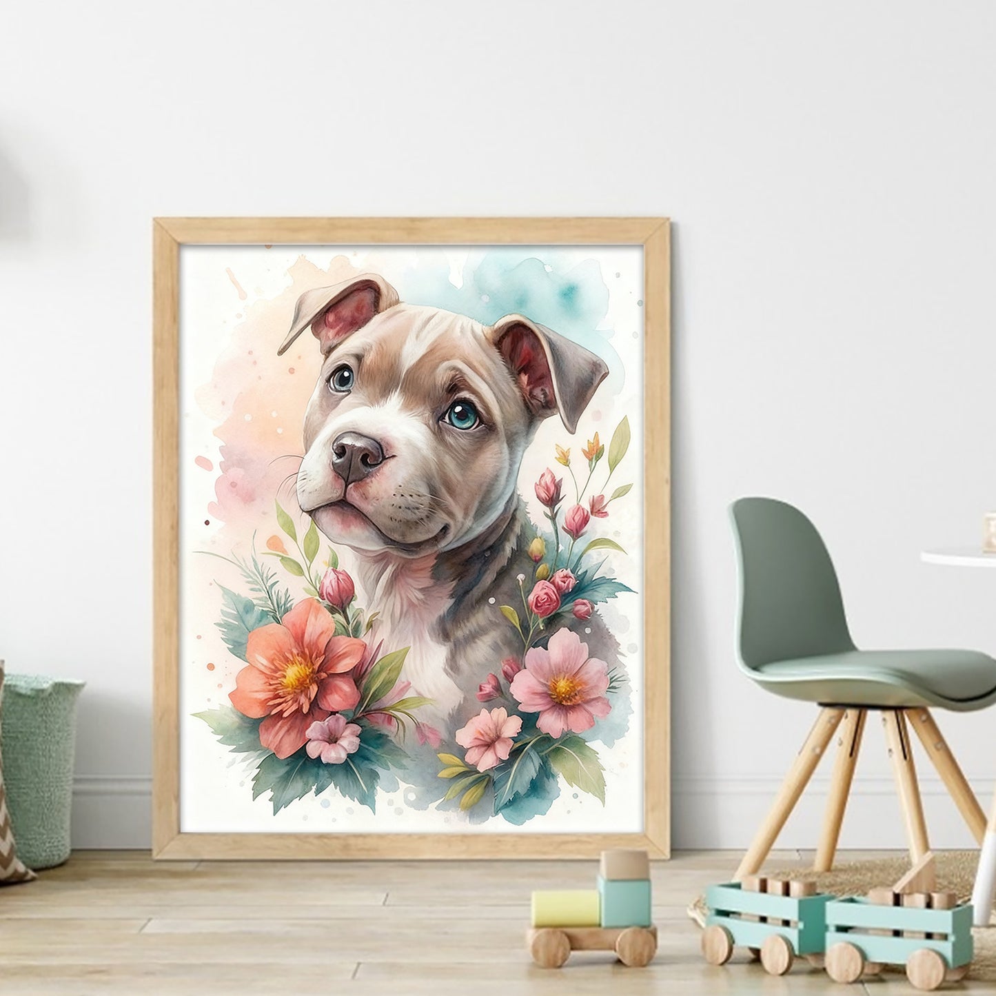 Bulldog-Dog - Full 11CT Stamped Cross Stitch 40x50CM - Huacan