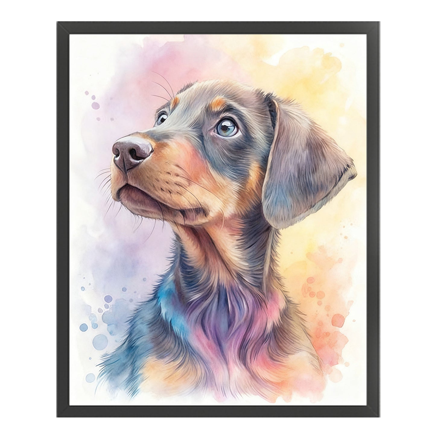 Dachshund-Dog - Full 11CT Stamped Cross Stitch 40x50CM - Huacan