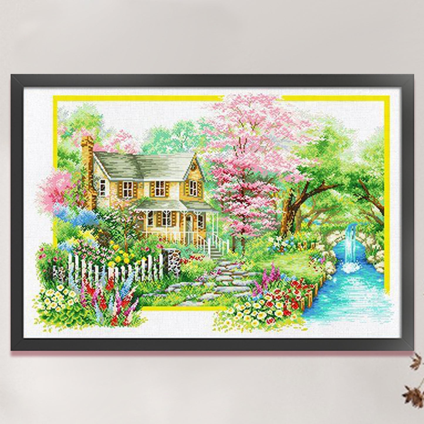 Four Seasons - Full 11CT Stamped Cross Stitch 85x60CM - Mona Lisa