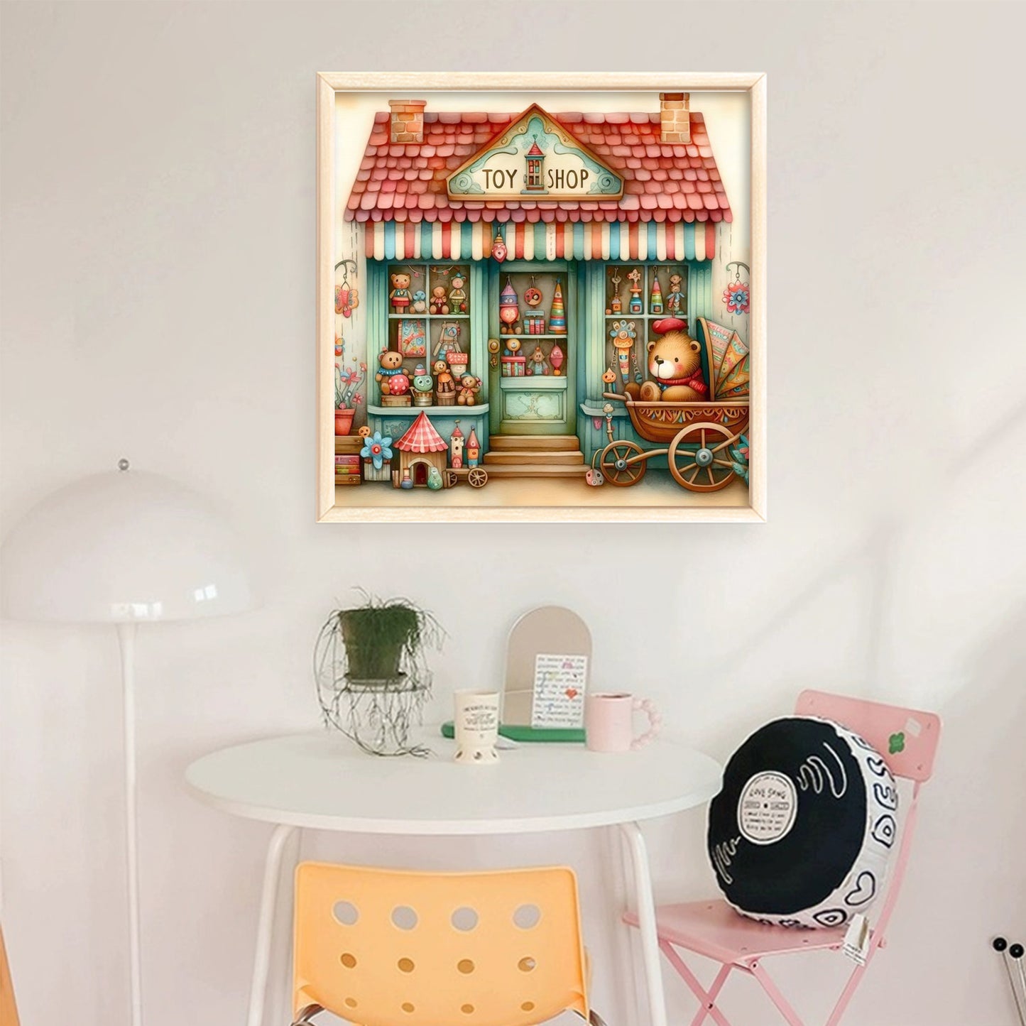 Toy Shop - Full 11CT Stamped Cross Stitch 40x40CM - Huacan