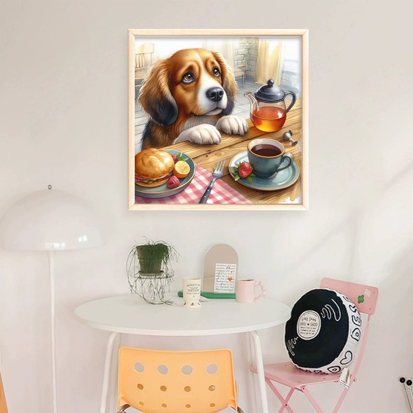 Beagle-Dog - Full 11CT Stamped Cross Stitch 40x40CM - Huacan