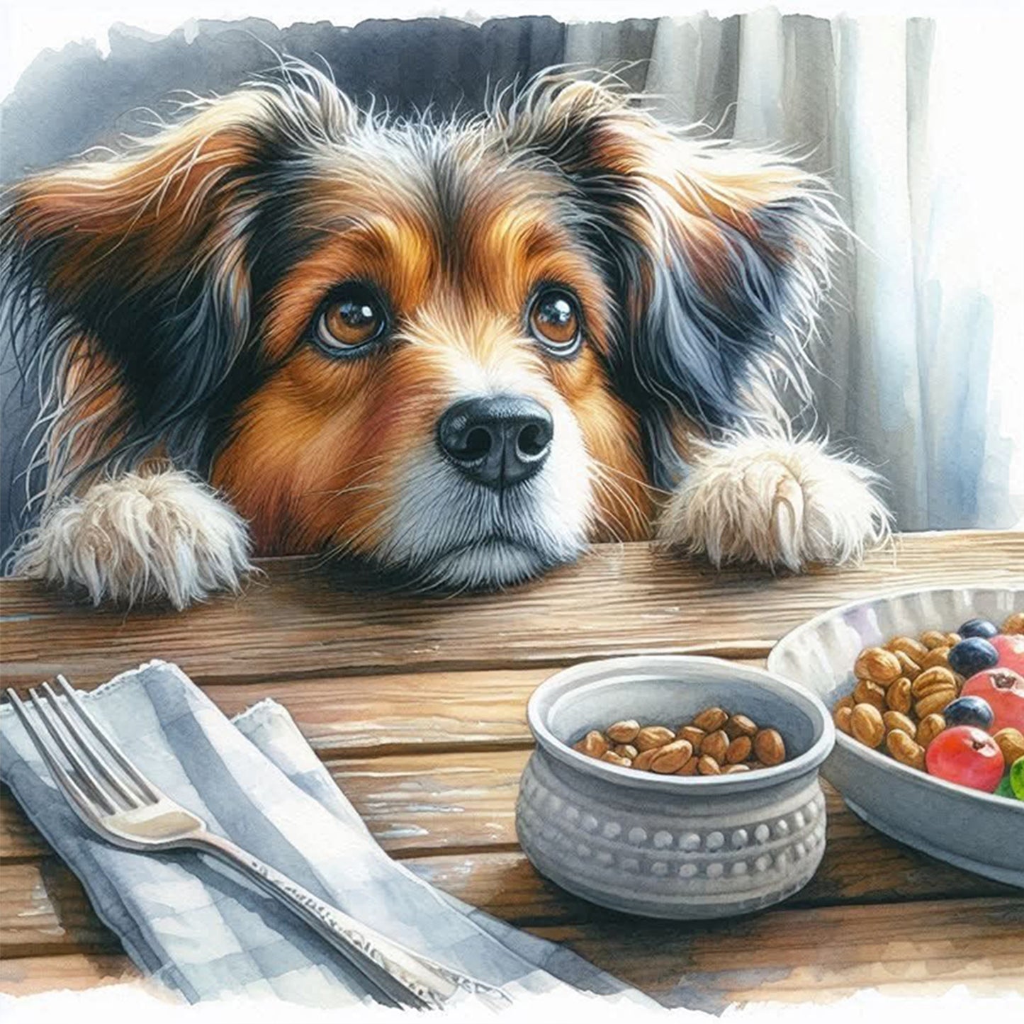 Shepherd Dog-Dog - Full 11CT Stamped Cross Stitch 40x40CM - Huacan