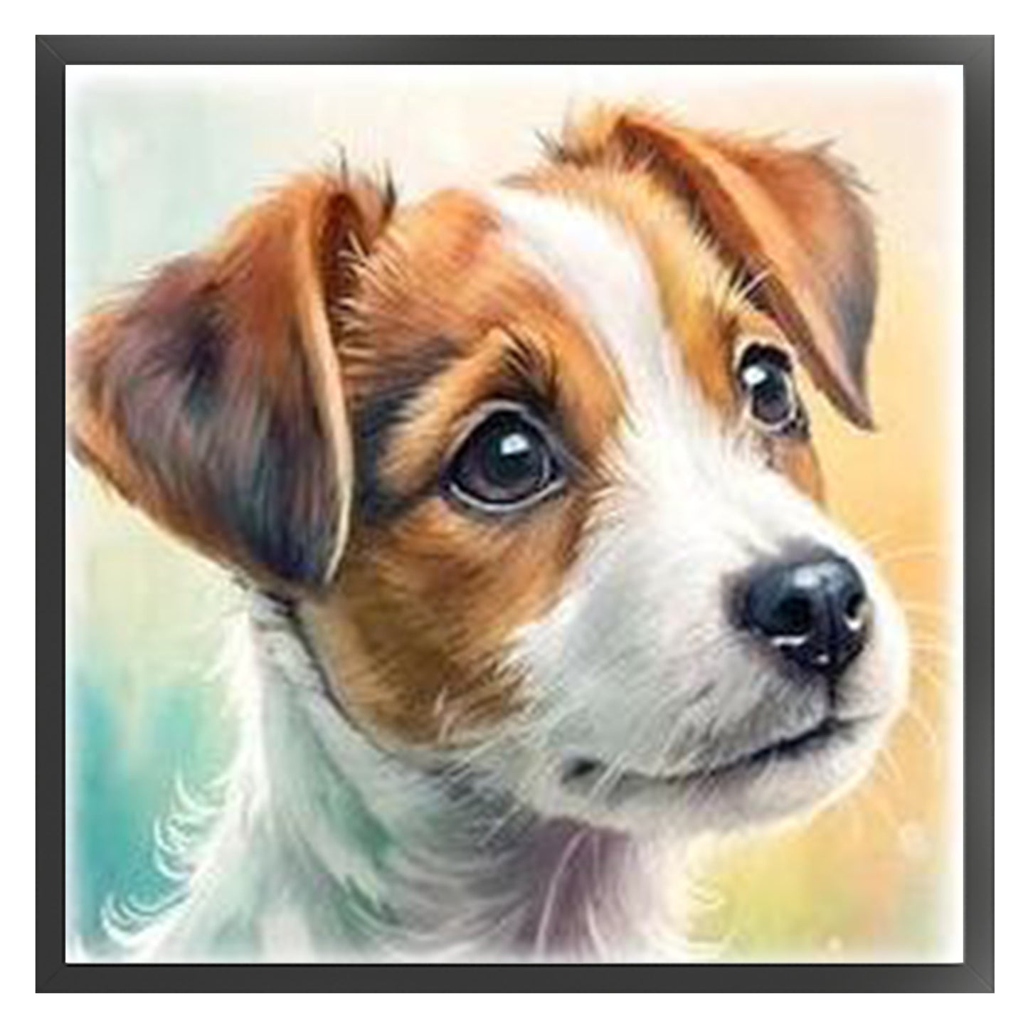 Jack Russell Terrier-Dog - Full 18CT Stamped Cross Stitch 20x20CM - Huacan