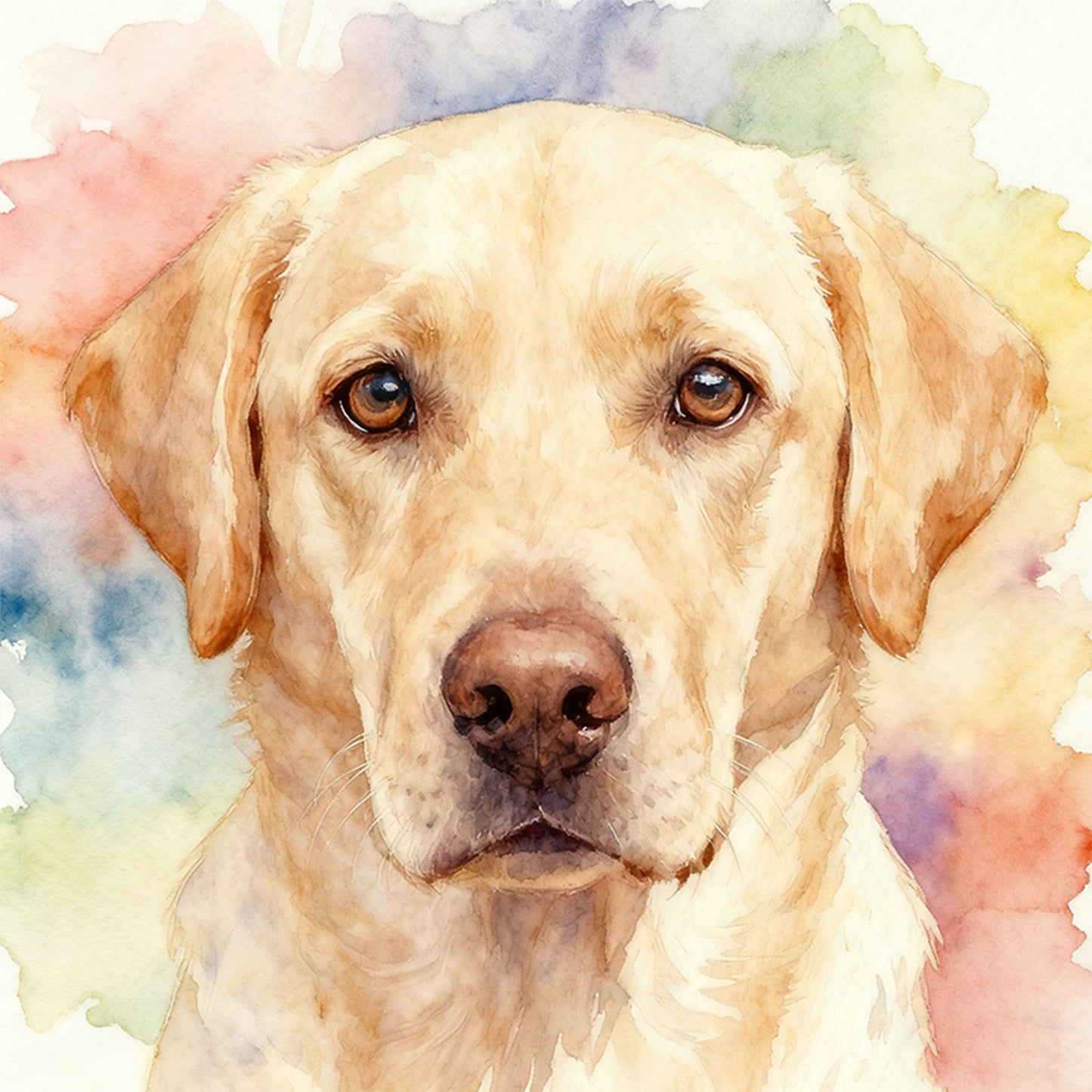 Labrador-Dog - Full 18CT Stamped Cross Stitch 20x20CM - Huacan