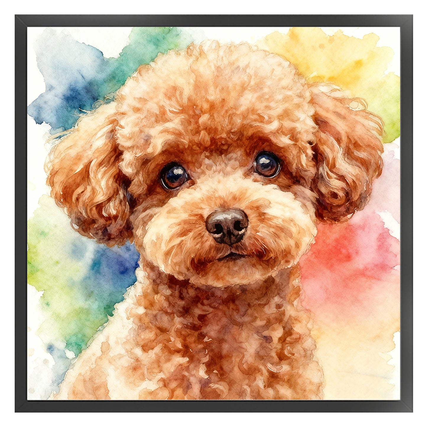 Teddy Dog - Full 18CT Stamped Cross Stitch 20x20CM - Huacan