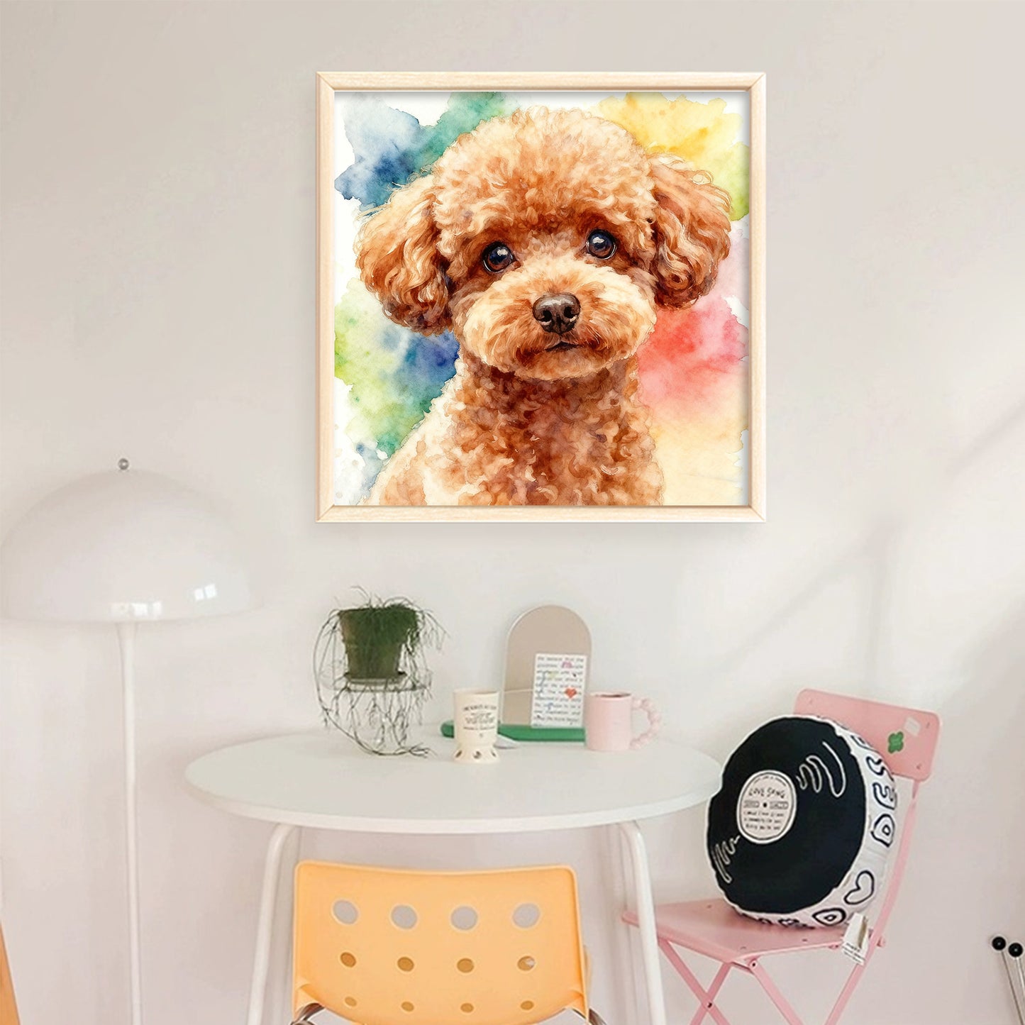 Teddy Dog - Full 18CT Stamped Cross Stitch 20x20CM - Huacan