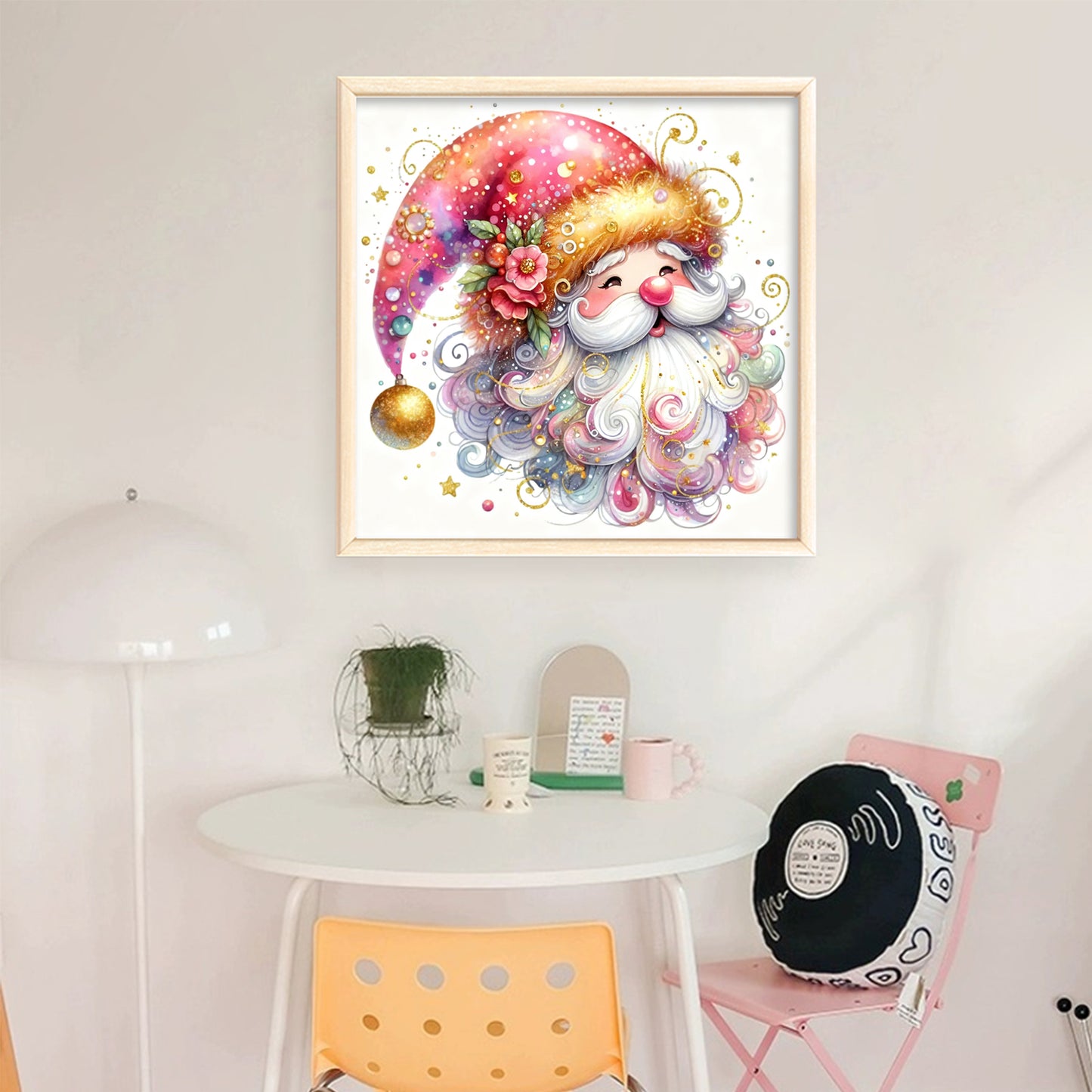 Gnome - Full 11CT Stamped Cross Stitch 40x40CM - Huacan