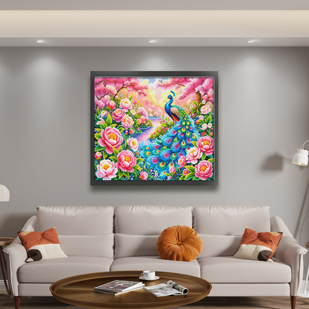 Blossom Prosperity - Full 11CT Stamped Cross Stitch 75x68CM - Mona Lisa