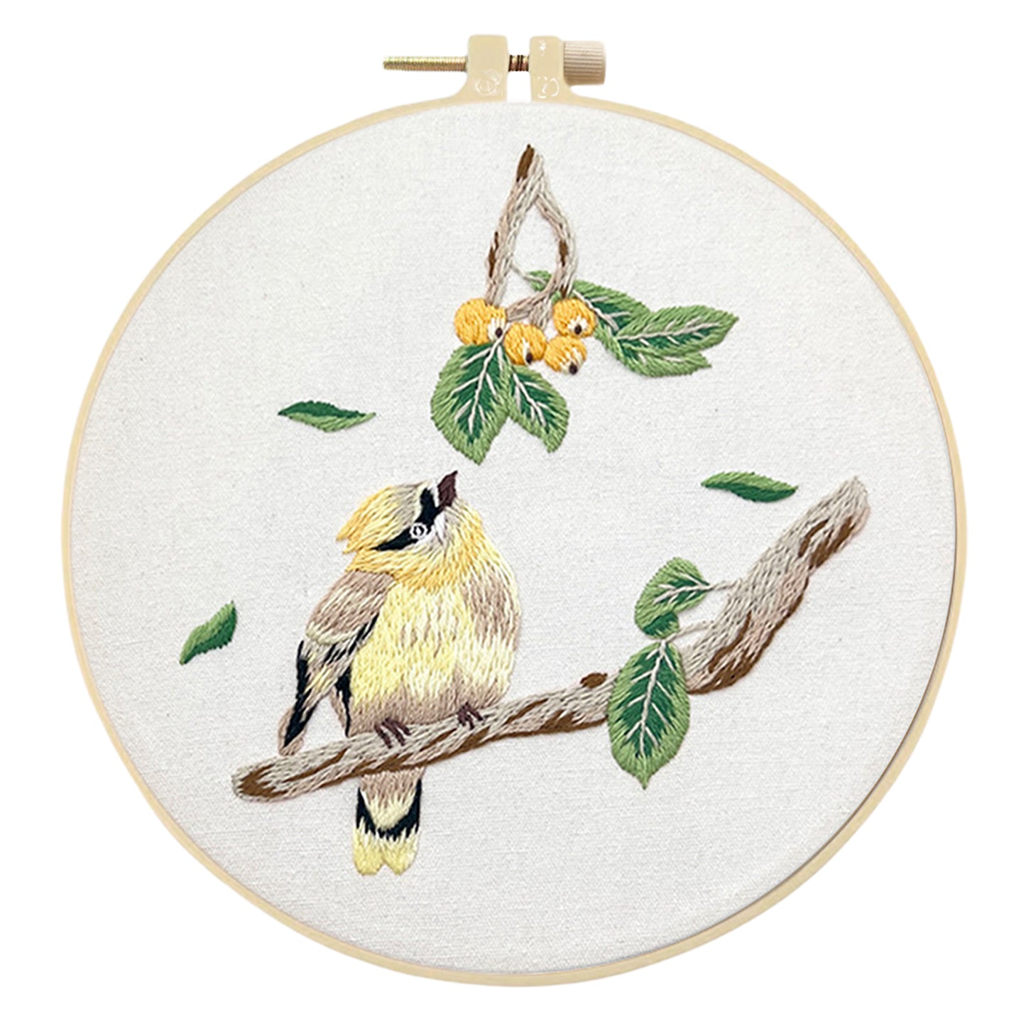 3PCS Birds - DIY Embroidery Cross Stitch Kit with Pattern Cotton Threads Needles Hoop 30x30CM/11.81x11.81in