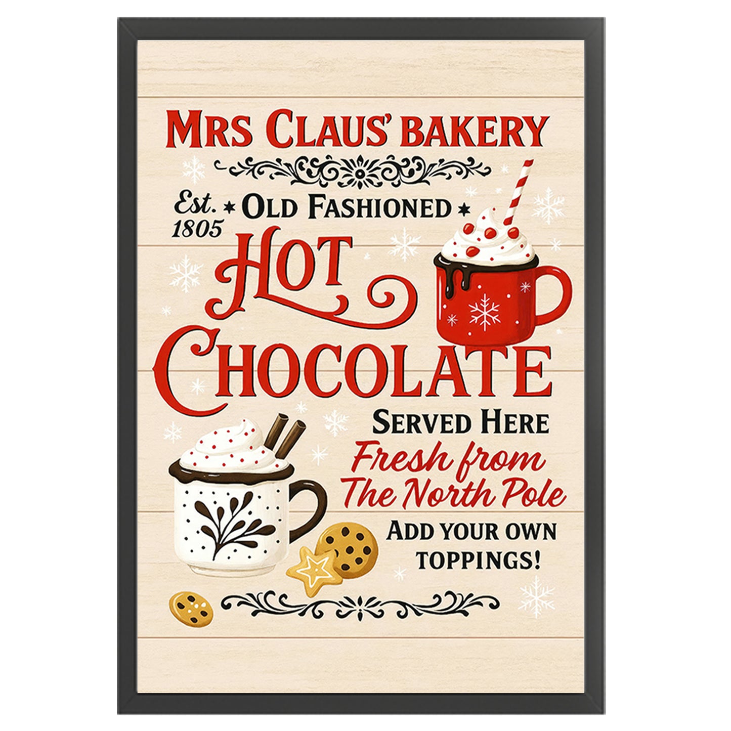 Christmas Poster - Full 11CT Counted Cross Stitch 40x60CM - Huacan