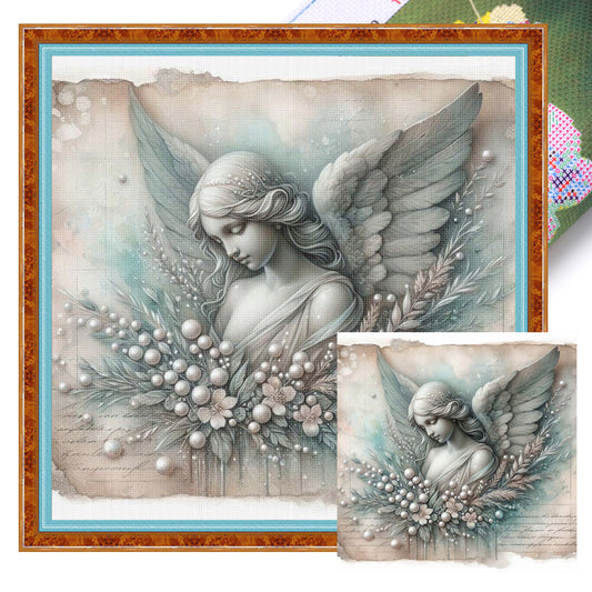 Angel - Full 11CT Stamped Cross Stitch 40x40CM - Huacan
