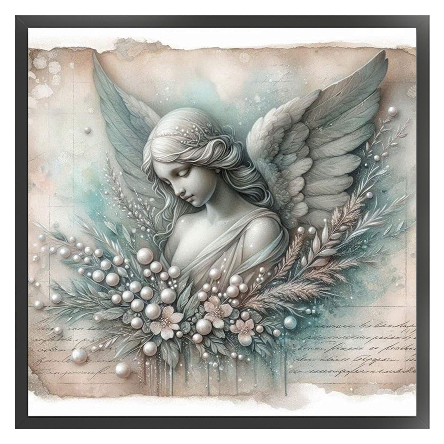 Angel - Full 11CT Stamped Cross Stitch 40x40CM - Huacan