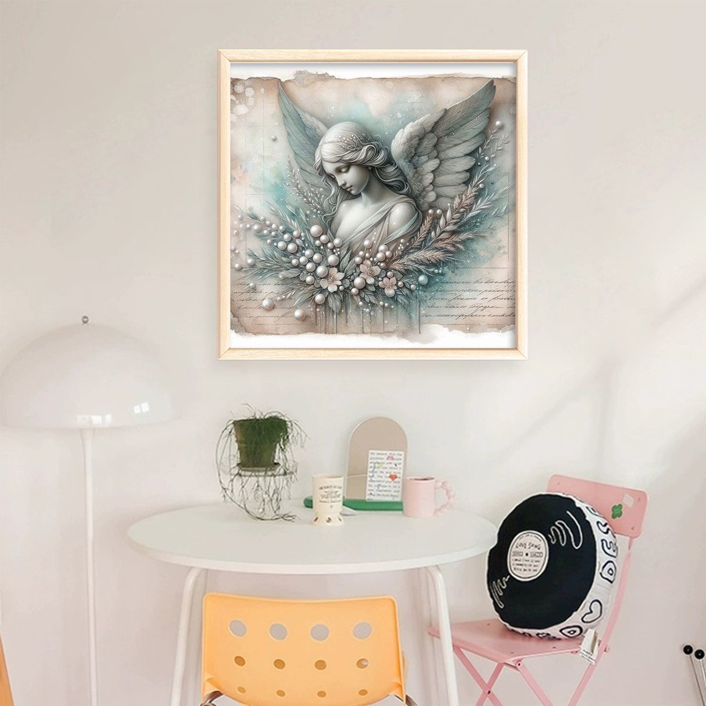 Angel - Full 11CT Stamped Cross Stitch 40x40CM - Huacan