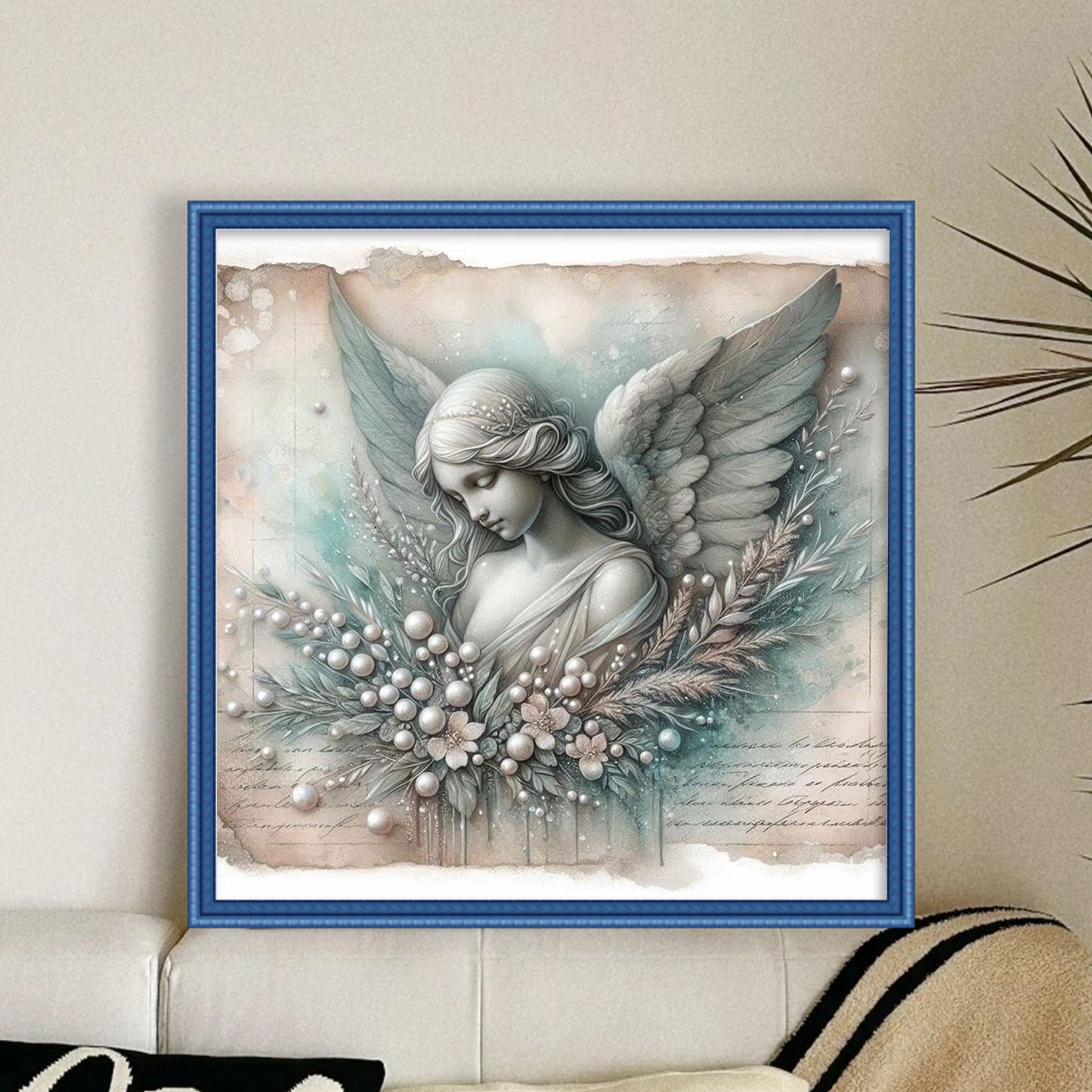 Angel - Full 11CT Stamped Cross Stitch 40x40CM - Huacan