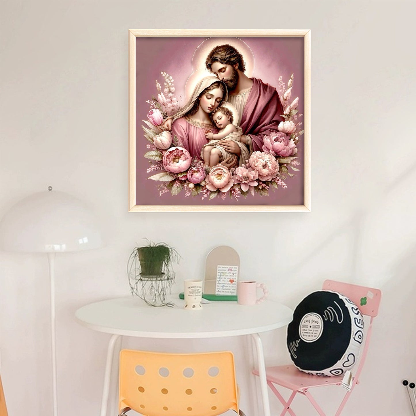 Jesus And Maria - Full 11CT Stamped Cross Stitch 40x40CM - Huacan