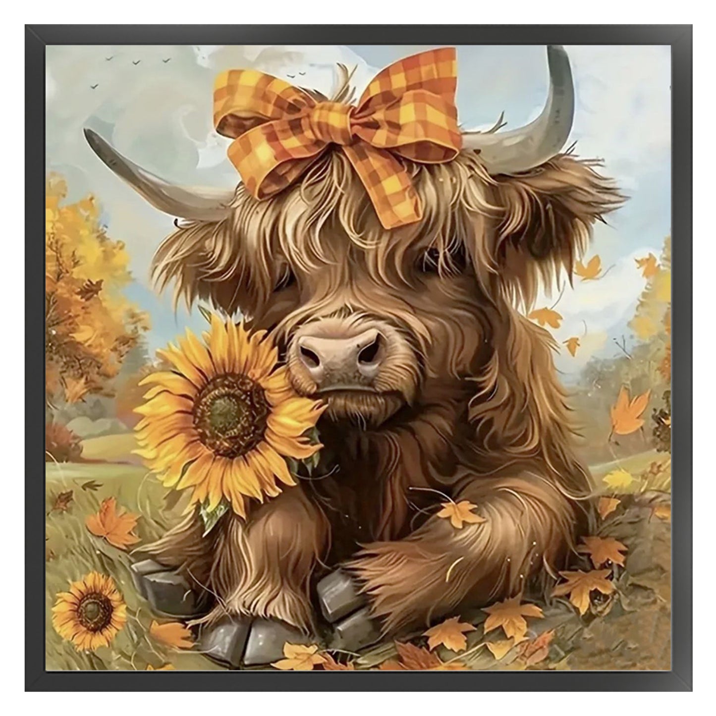Yak - Full 11CT Stamped Cross Stitch 40x40CM - Huacan