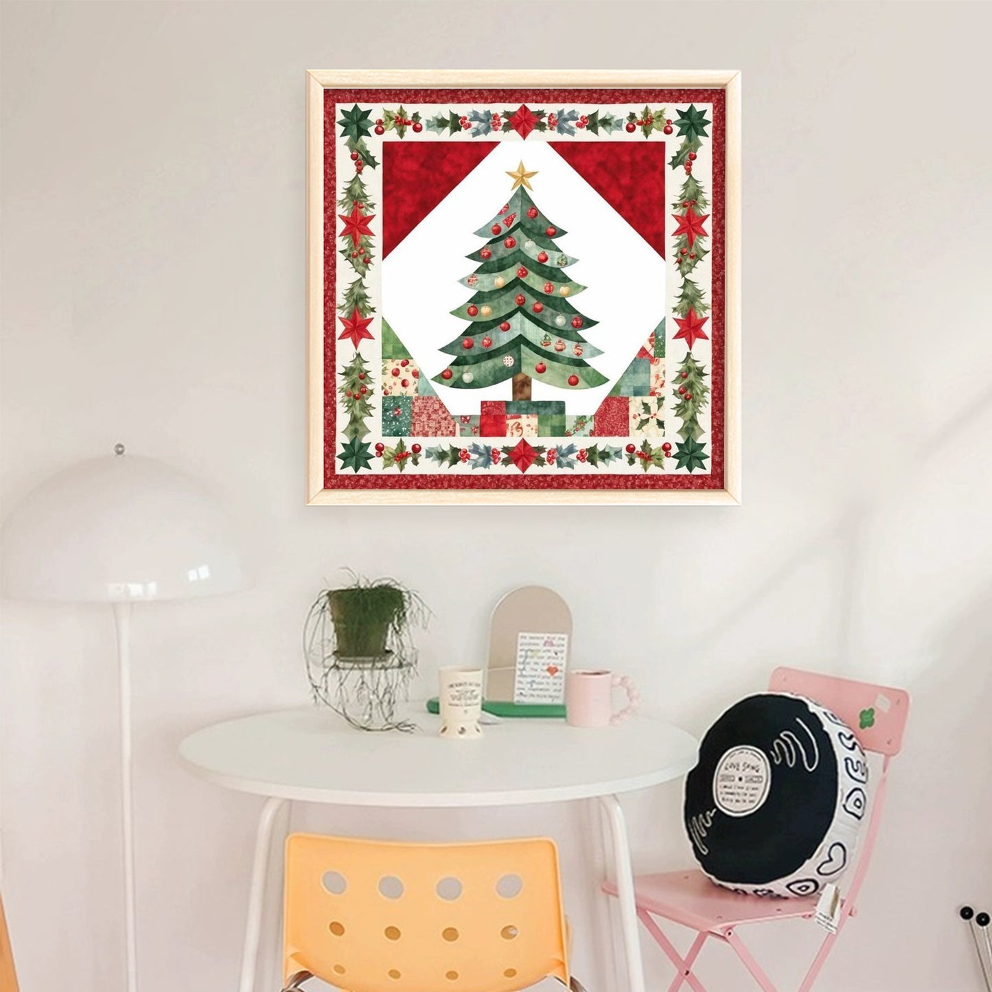 Christmas Tree - Full 11CT Stamped Cross Stitch 45x45CM - Huacan