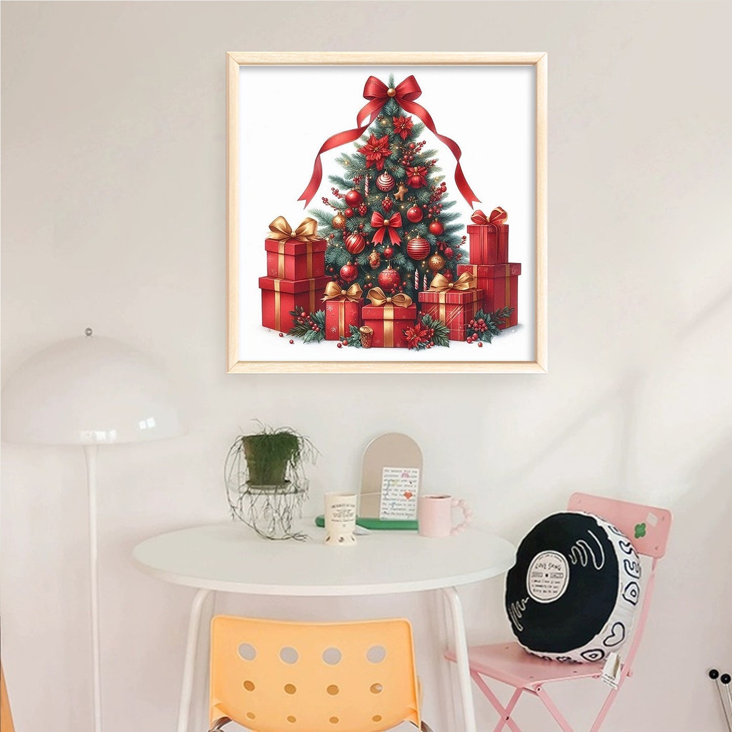 Christmas Tree - Full 11CT Counted Cross Stitch 40x40CM - Huacan