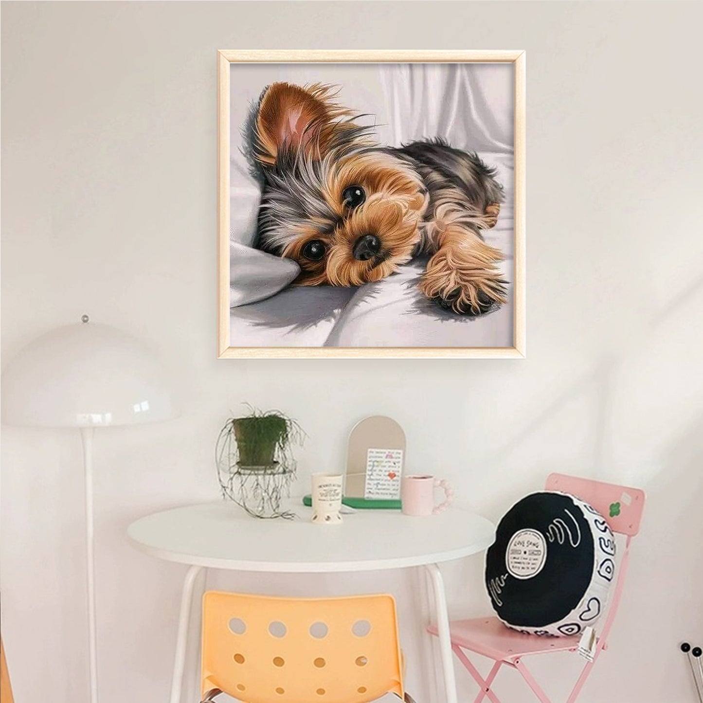 Yorkshire Terrier - Full 11CT Counted Cross Stitch 40x40CM - Huacan
