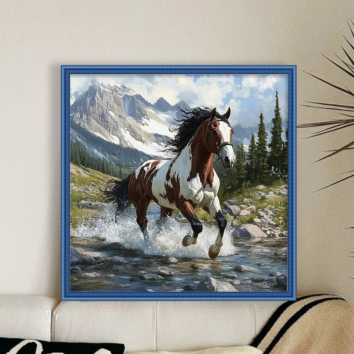 Horse - Full 11CT Counted Cross Stitch 40x40CM - Huacan