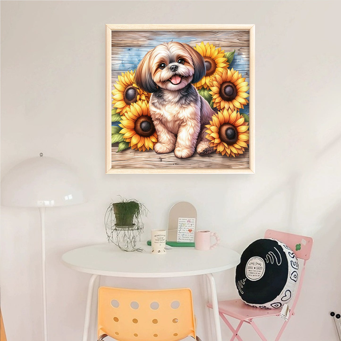 Shih Tzu - Full 11CT Counted Cross Stitch 40x40CM - Huacan