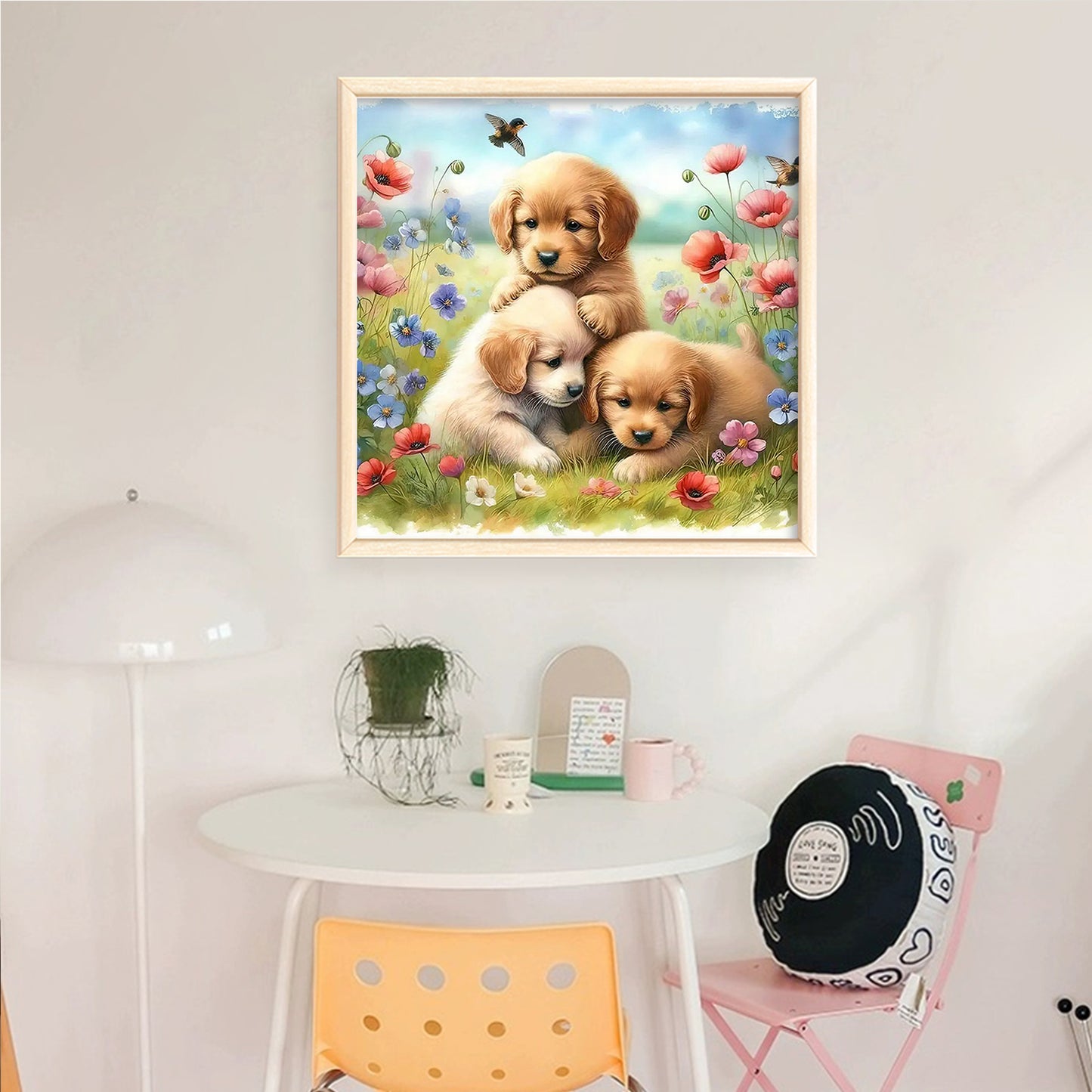 Golden Retriever - Full 11CT Counted Cross Stitch 40x40CM - Huacan