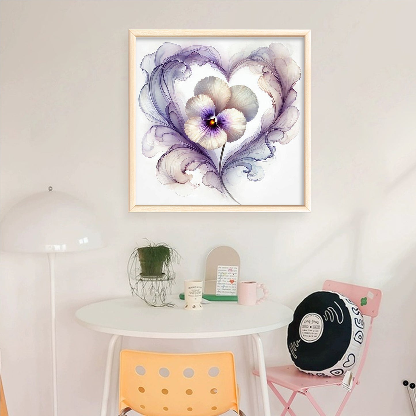 Pansy - Full 11CT Counted Cross Stitch 40x40CM - Huacan