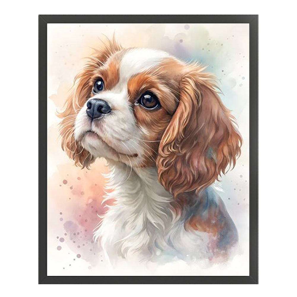 Cavalier King Charles Spaniel-Dog - Full 11CT Counted Cross Stitch 40x50CM - Huacan