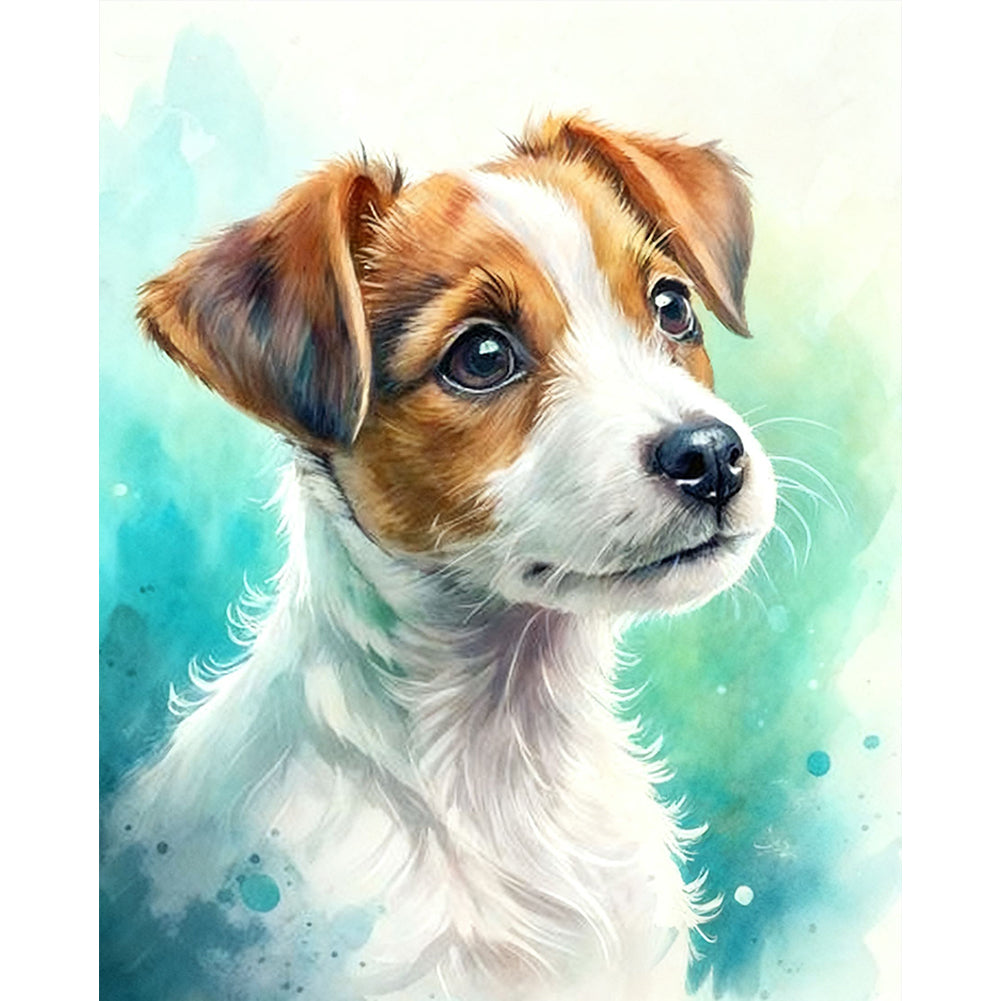 Jack Russell Terrier-Dog - Full 11CT Counted Cross Stitch 40x50CM - Huacan