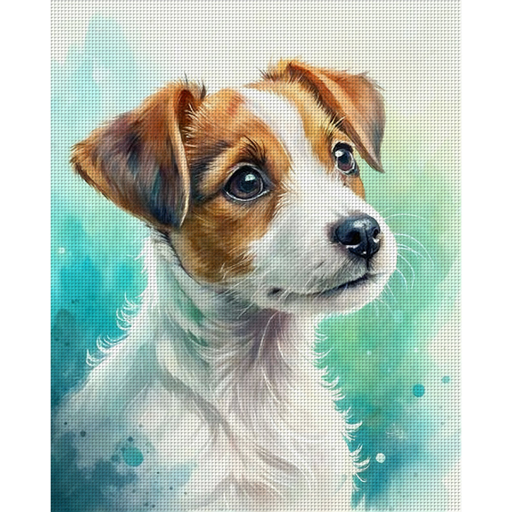 Jack Russell Terrier-Dog - Full 11CT Counted Cross Stitch 40x50CM - Huacan