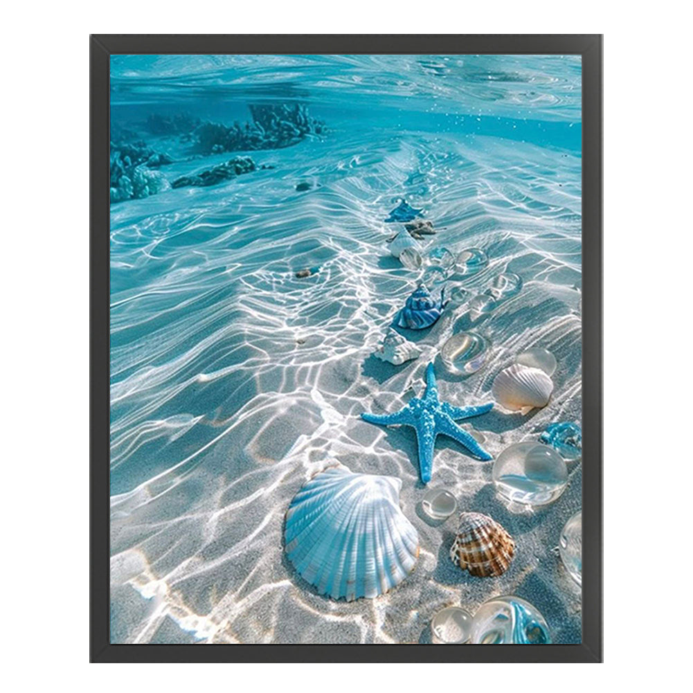 Beach - Full 11CT Counted Cross Stitch 40x50CM - Huacan