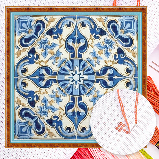 Datura - Full 14CT Counted Cross Stitch 40x40CM - Yishu
