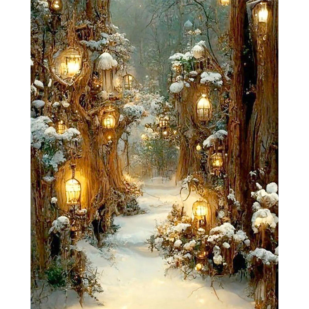 Dreamy Forest - Full 14CT Counted Cross Stitch 40x50CM - Yishu