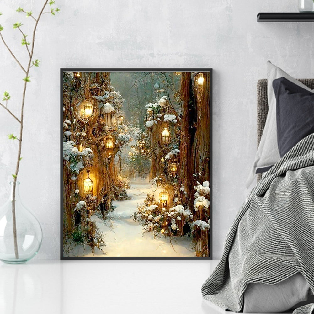 Dreamy Forest - Full 14CT Counted Cross Stitch 40x50CM - Yishu