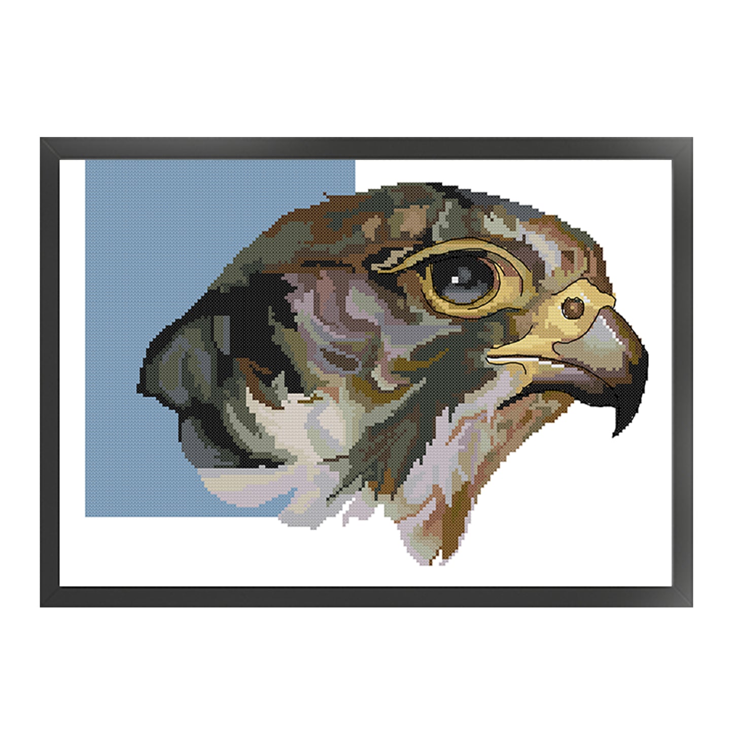 Falcon - Partial 14CT Stamped Cross Stitch 42x31CM - Joy Sunday Backstitch