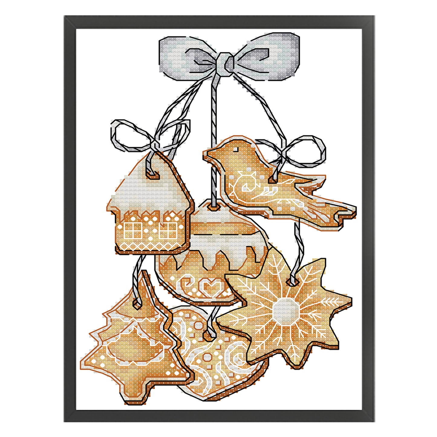 Gingerbread Cookie - Partial 14CT Stamped Cross Stitch 17x22CM - Joy Sunday Backstitch